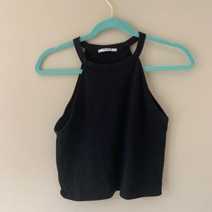 High neck crop top